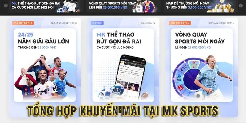 Top sự kiện khuyến mãi MKSPORTS không nên bỏ lỡ